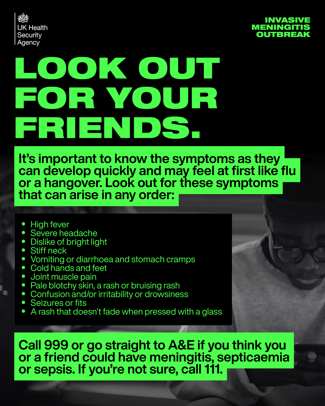 Meningitis Look Out For Your Friends Asset